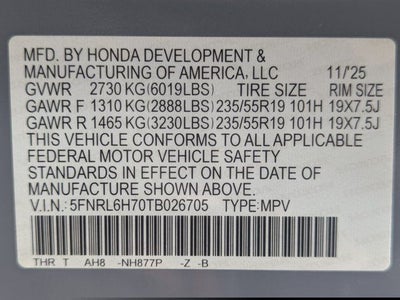 2026 Honda Odyssey Sport-L