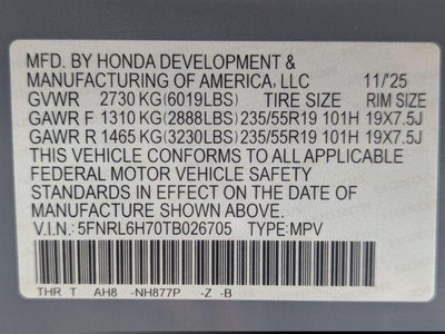 2026 Honda Odyssey Sport-L
