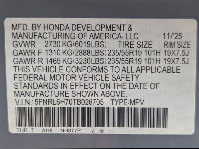 2026 Honda Odyssey Sport-L