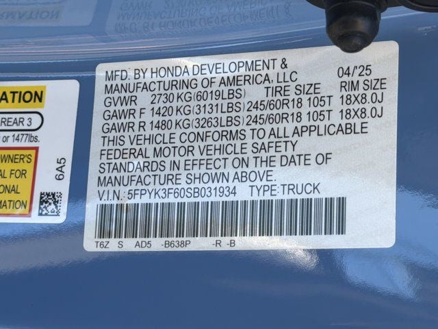 2025 Honda Ridgeline TrailSport