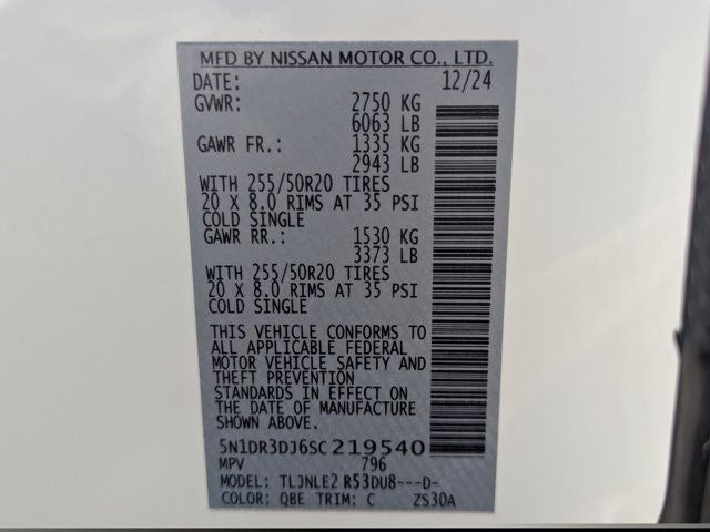 2025 Nissan Pathfinder Platinum