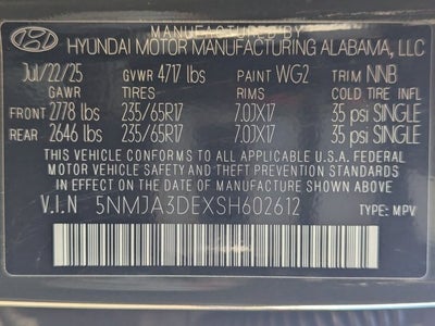 2025 Hyundai Tucson SE