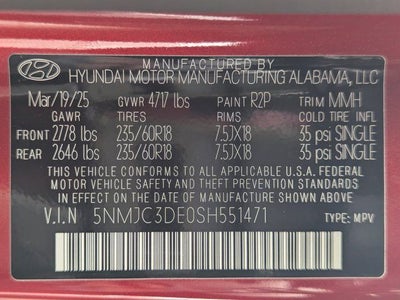 2025 Hyundai Tucson SEL Convenience