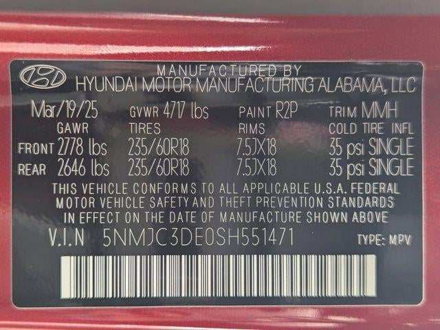 2025 Hyundai Tucson SEL Convenience