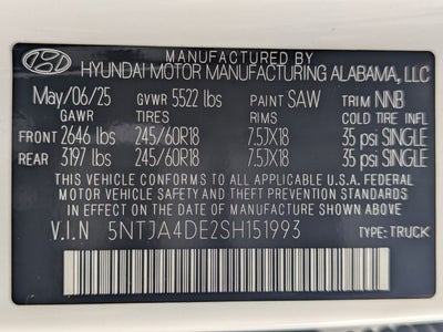 2025 Hyundai Santa Cruz SE