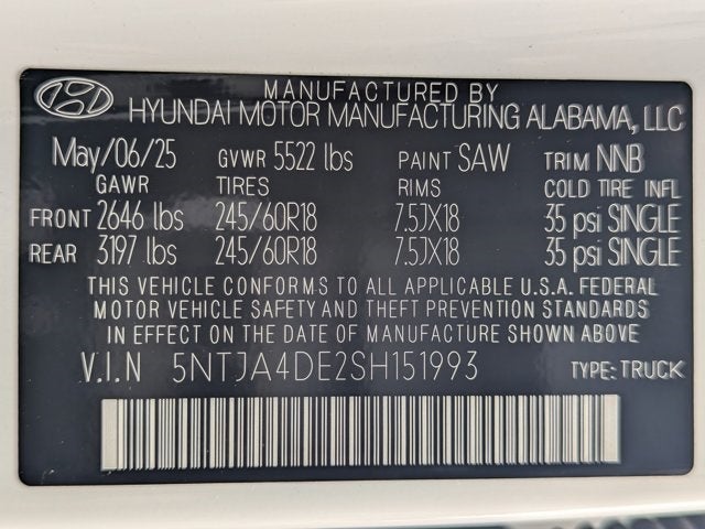 2025 Hyundai Santa Cruz SE