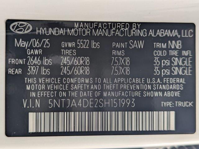 2025 Hyundai Santa Cruz SE