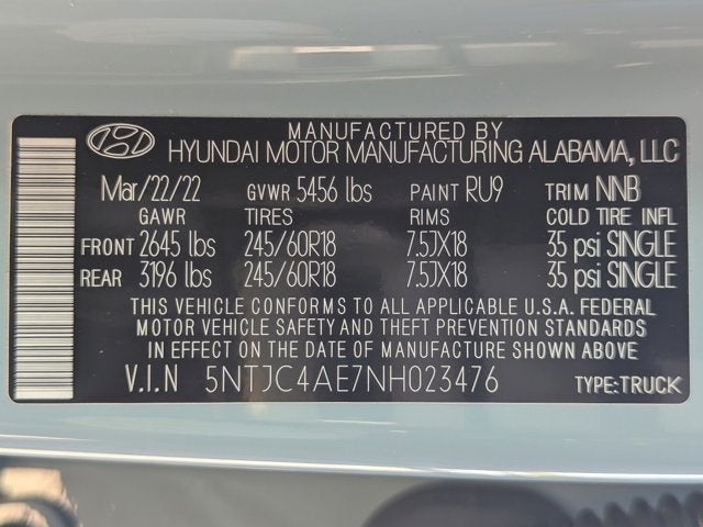 2022 Hyundai Santa Cruz SEL