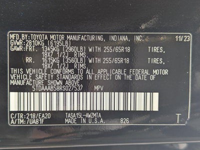 2024 Toyota Grand Highlander XLE