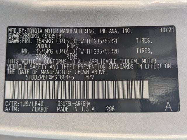 2021 Toyota Highlander Limited