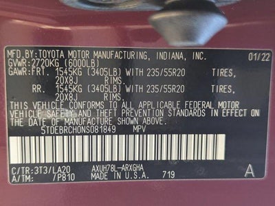 2022 Toyota Highlander Hybrid Platinum