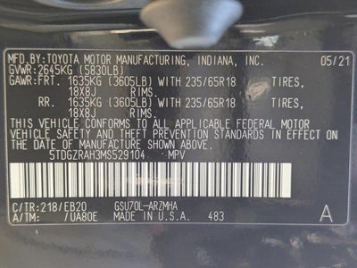 2021 Toyota Highlander XLE