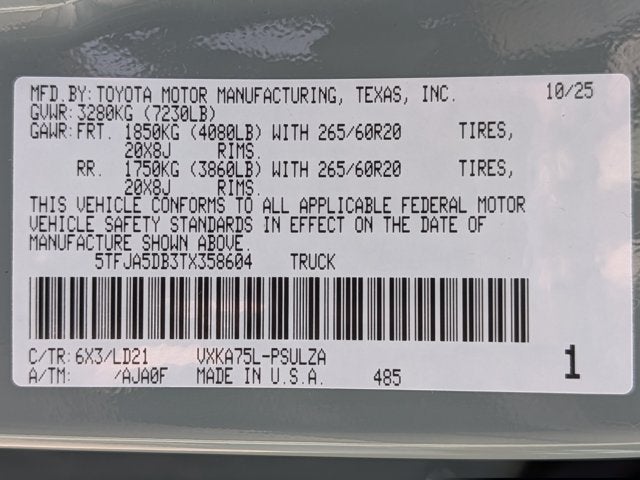 2026 Toyota Tundra Limited