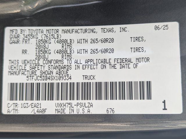 2025 Toyota Tundra Hybrid Limited