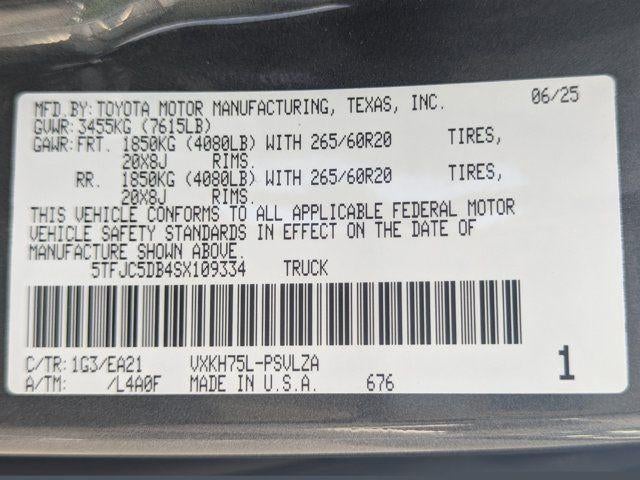 2025 Toyota Tundra Hybrid Limited