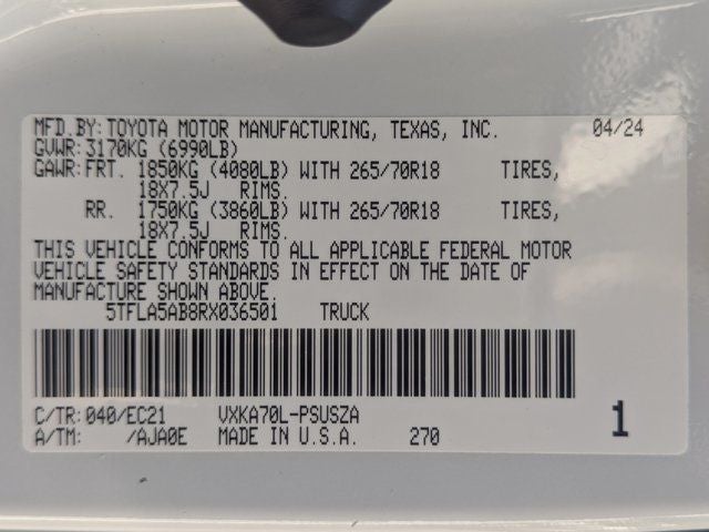2024 Toyota Tundra SR5