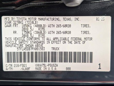 2023 Toyota Tundra SR5