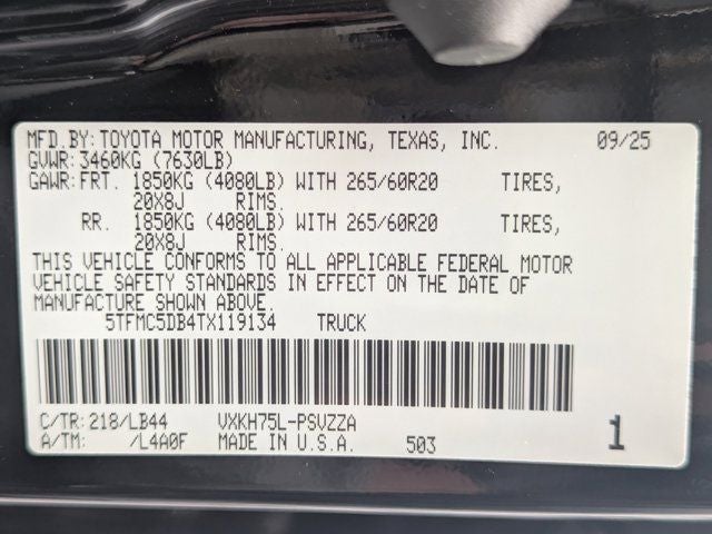2026 Toyota Tundra Hybrid 1794 Edition