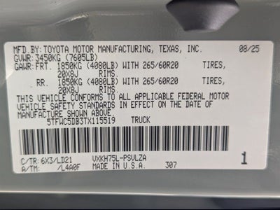 2026 Toyota Tundra Hybrid Limited