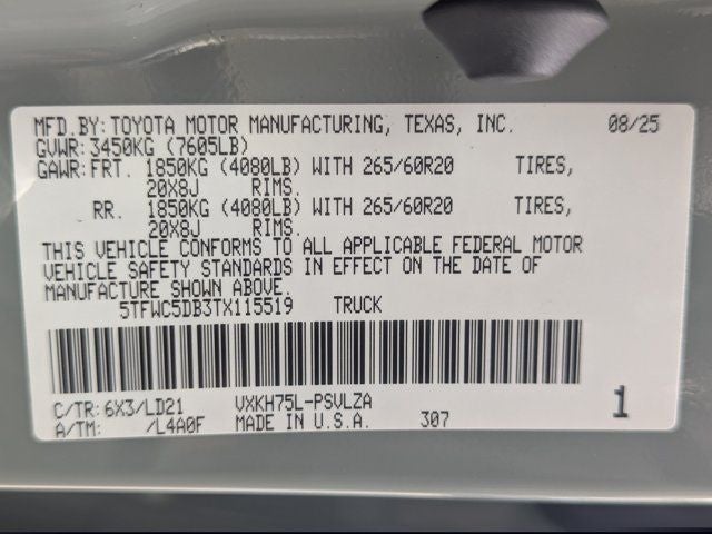 2026 Toyota Tundra Hybrid Limited
