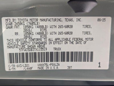 2026 Toyota Tundra Hybrid Limited