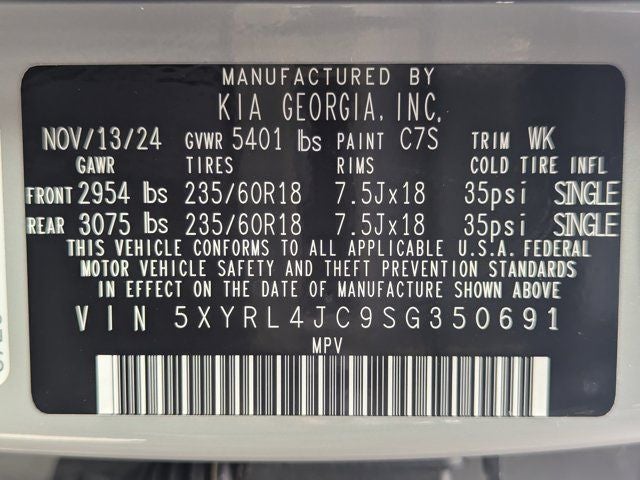 2025 Kia Sorento S