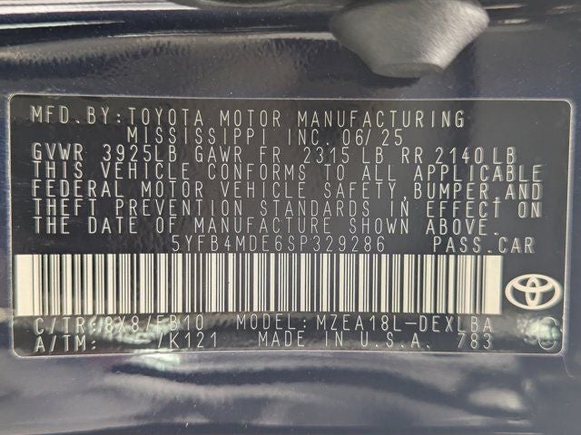 2025 Toyota Corolla LE