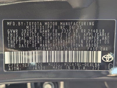 2025 Toyota Corolla LE