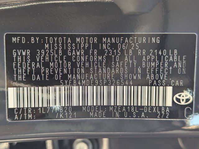 2025 Toyota Corolla LE