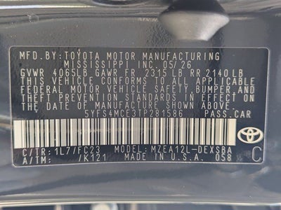 2026 Toyota Corolla SE