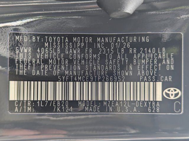 2026 Toyota Corolla XSE