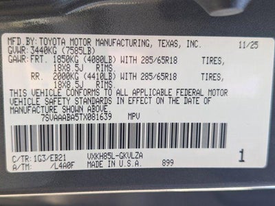 2026 Toyota Sequoia TRD Pro