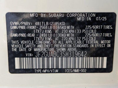 2025 Subaru Crosstrek Base