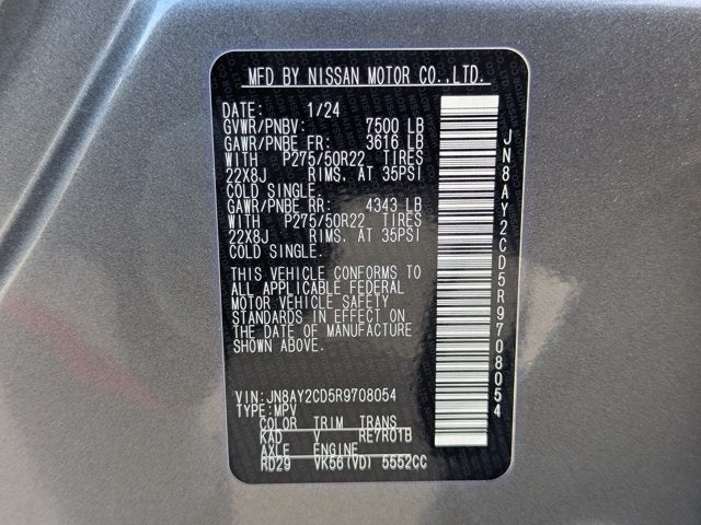 2024 Nissan Armada Platinum