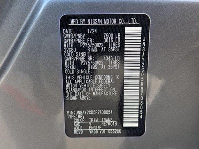 2024 Nissan Armada Platinum