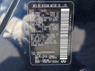 2023 INFINITI QX80 LUXE