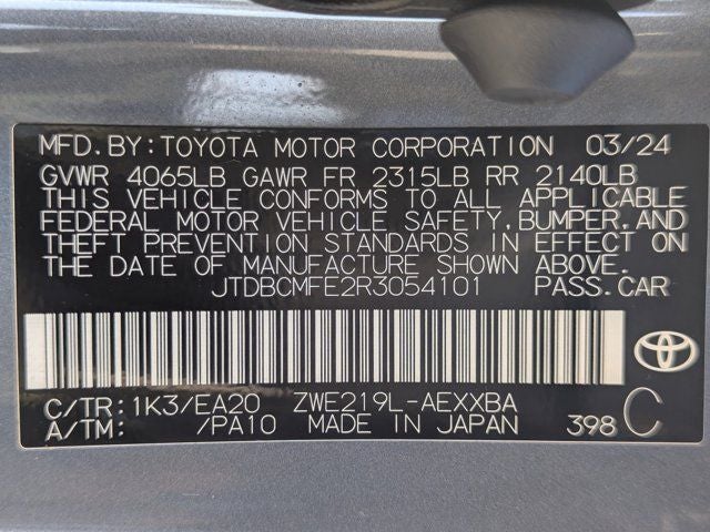2024 Toyota Corolla Hybrid XLE