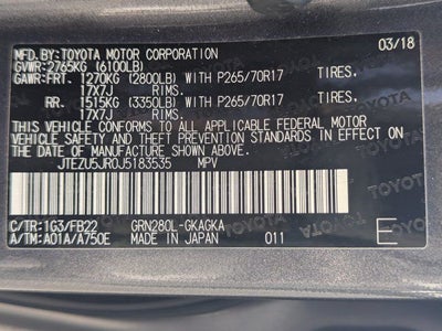 2018 Toyota 4Runner SR5