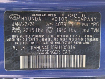 2024 Hyundai Elantra Hybrid Limited