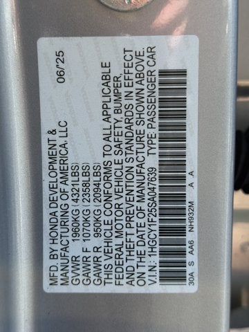 2025 Honda Accord LX
