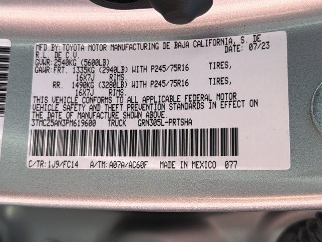 2023 Toyota Tacoma SR5 V6