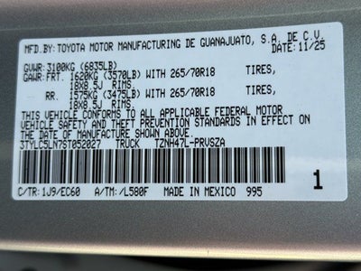 2025 Toyota Tacoma Hybrid Trailhunter