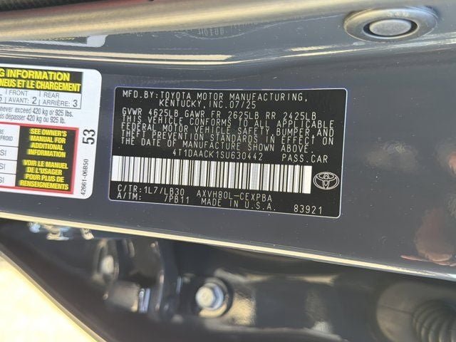 2025 Toyota Camry XSE