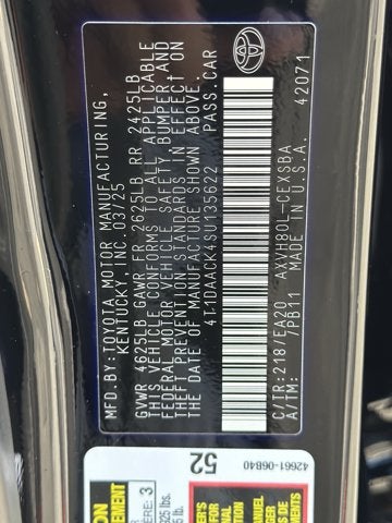 2025 Toyota Camry SE