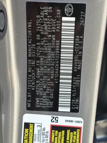 2026 Toyota Camry SE
