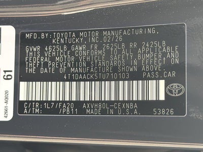 2026 Toyota Camry LE
