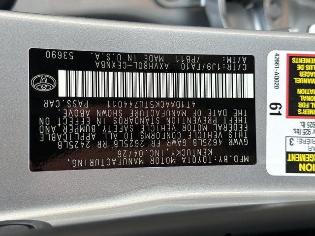 2026 Toyota Camry LE