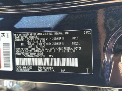 2025 Toyota Grand Highlander XLE