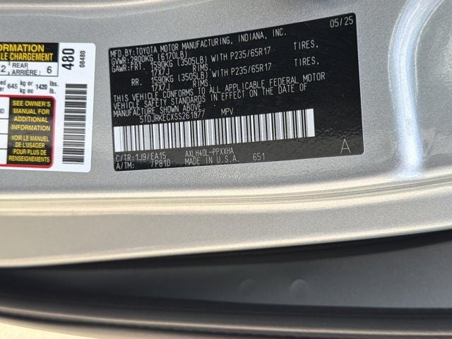 2025 Toyota Sienna XLE 8 Passenger