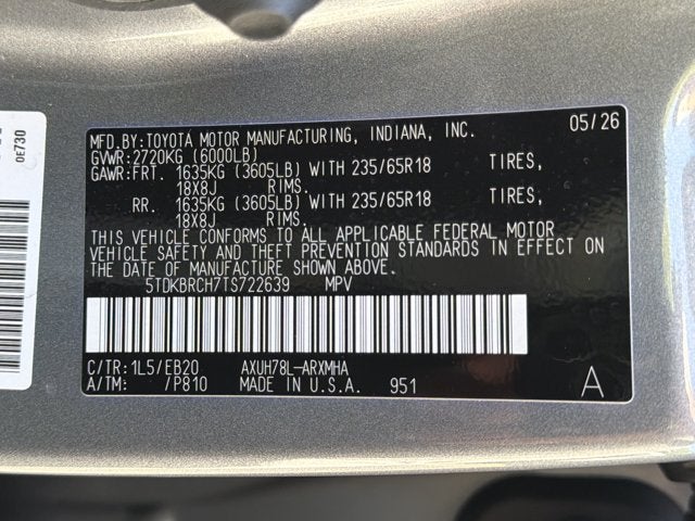 2026 Toyota Highlander Hybrid XLE